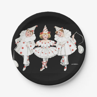 Kinderen Kinder Pierrot Clown Birthday Borden Papieren Bordje