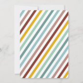 Kinderen Kinder snor verjaardagsfeestfoto uitnodig Kaart (Achterkant)