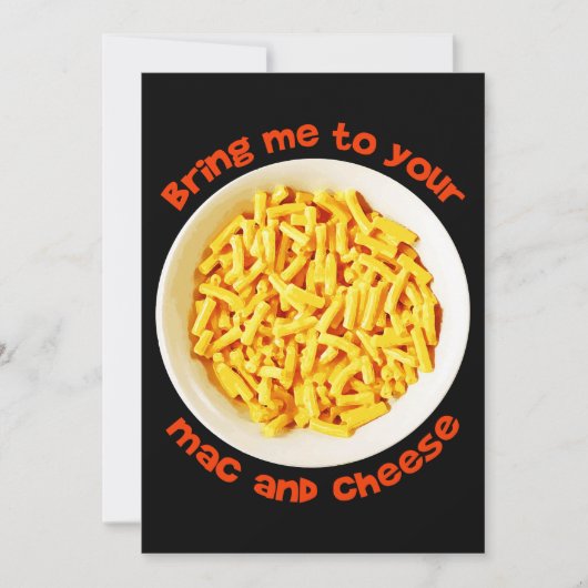 Kinderen Kinderen Breng Me Naar Je Mac En Kaas Lek Feestdagenkaart (Voorkant)