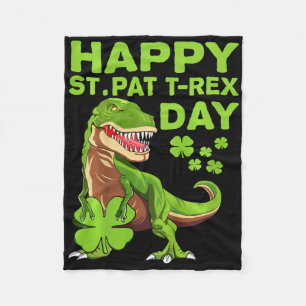 Kinderen Kinderen Gelukkig St Pat Trex Dag Dino St Fleece Deken