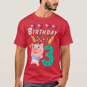 Kinderen Kinderen Kinderen 3 Jaar Oude Varken Verj T-shirt
