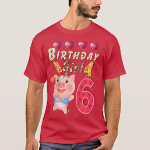 Kinderen Kinderen Kinderen 6 Jaar Oud Varken Verja T-shirt