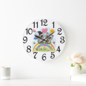 Kinderen Kitten Genummerde Acryl Wandklok (Huis)