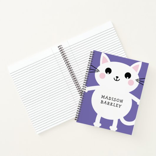 Kinderen Kitty Kat Schattig Notitieboek (Binnen)