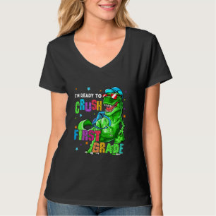 Kinderen klaar om de eerste klas te kraken 1e scho t-shirt