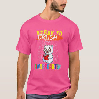 Kinderen klaar om de kleuterbeer te verpletteren t-shirt