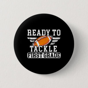 Kinderen klaar om eerste klas te tackelen eerste d ronde button 5,7 cm