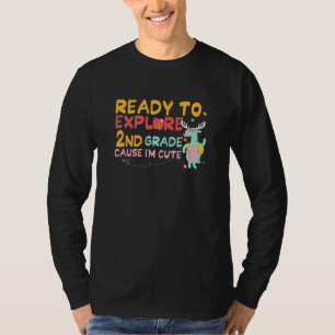 Kinderen klaar om te verkennen 2e klas Schattige h T-shirt