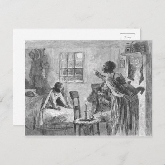 Kinderen klaarwakker op kerstavond feestdagenkaart (Voorkant / Achterkant)