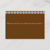 KINDEREN kleding Boutique CHIC Visitekaartje (Achterkant)