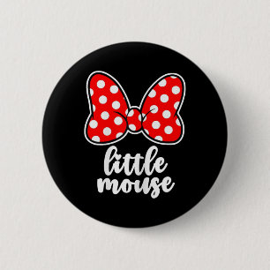 Kinderen Kleine Muis Familie Vakantie Boog - Jeugd Ronde Button 5,7 Cm