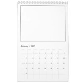 Kinderen - Kleur je eigen lege agenda Kalender (Feb 2027)