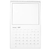 Kinderen - Kleur je eigen lege agenda Kalender (Jan 2027)