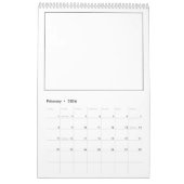 Kinderen - Kleur je eigen lege agenda Kalender (Feb 2026)