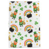 Kinderen Kleur Stijl Leuk St. Patrick's Dag Medium Cadeauzakje (Achterkant)