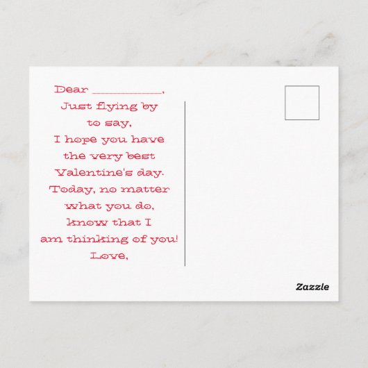 Kinderen kleuren uw eigen Valentijn (twee katten) Briefkaart (Achterkant)