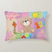 Kinderen Kleurrijk Alfabet Nummer Accent Kussen (Voorkant)