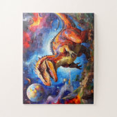 Kinderen kleurrijke dinosaurus legpuzzel (Verticaal)