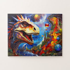 Kinderen Kleurrijke Dinosaurus Legpuzzel