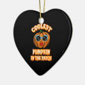 Kinderen Koelste Pompoen In De Patch Halloween Kin Keramisch Ornament (Links)