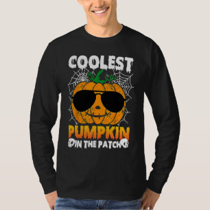 Kinderen Koelste Pompoen In De Patch Spinneweb Wag T-shirt
