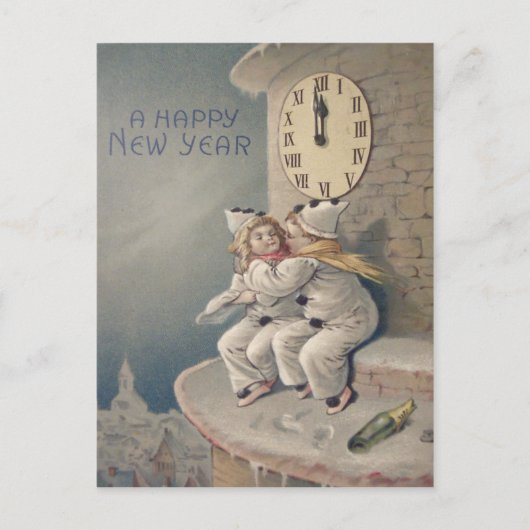 Kinderen Kostuum Klokkentoren Midnight Briefkaart (Voorkant)