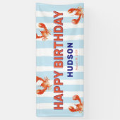 Kinderen Kreeft Gelukkige Verjaardag Spandoek (Verticaal)
