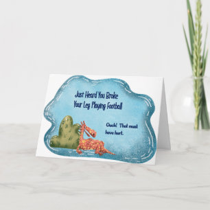 Kinderen krijgen een goed gebroken been-Football Kaart