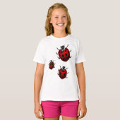Kinderen Ladybug T-shirts Kinderlieveheersbeestje  (Voorkant volledig)