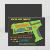 Kinderen Laser Tag Verjaardagsfeest Uitnodigingen (Voorkant / Achterkant)