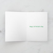 Kinderen Leprechaun Goud Regenboog St. Patrick's D Kaart (Binnen)