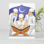 Kinderen leren Al-Quran lezen met hun ouders (Staand voorkant)