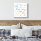 Kinderen Leren Bevestiging Leren Elke Dag Canvas Afdruk (Insitu (Slaapkamer))