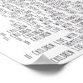 Kinderen leren wat ze leven #minimalisme poster (Hoek)