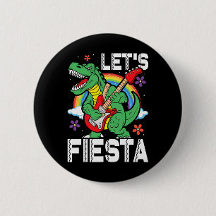 Kinderen Lets Fiesta Dino Trex Cute Toddler Boys C Ronde Button 5,7 Cm