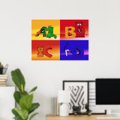 kinderen letters poster (Thuiskantoor)