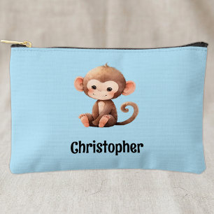 Kinderen leuk aapje geef een naam blauw zwart etui