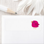 Kinderen leuk vogeltje etiket (Insitu)