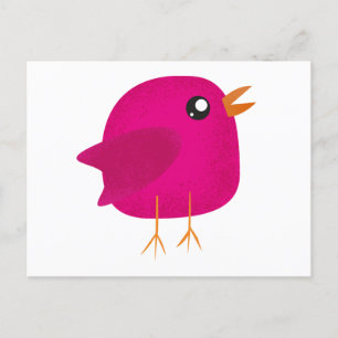 Kinderen leuk vogeltje  feestdagenkaart