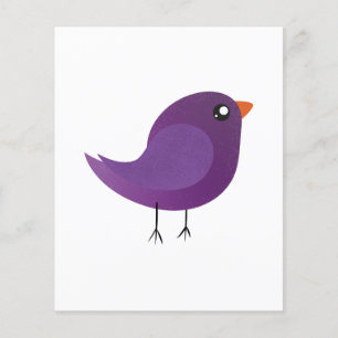 Kinderen leuk vogeltje flyer