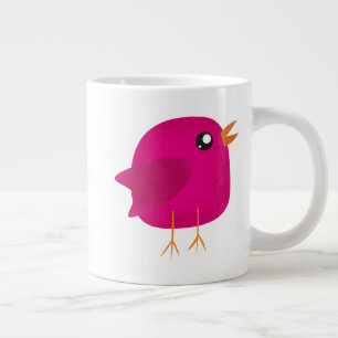 Kinderen leuk vogeltje grote koffiekop