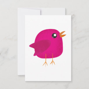 Kinderen leuk vogeltje kaart