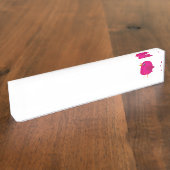 Kinderen leuk vogeltje naambordje (Zijkant)