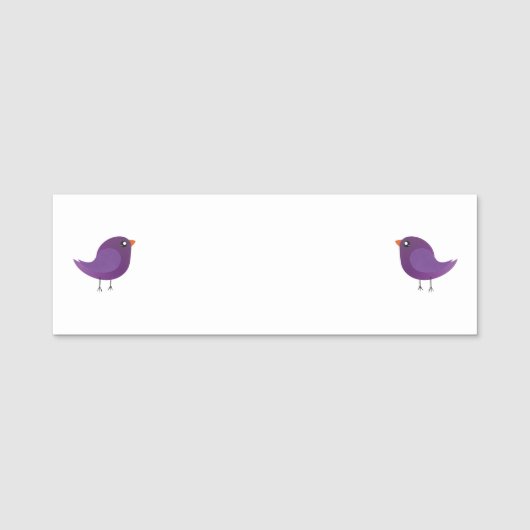 Kinderen leuk vogeltje naamplaatje (Voorkant)