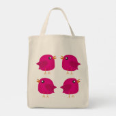 Kinderen leuk vogeltje tote bag (Achterkant)