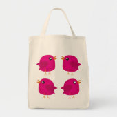 Kinderen leuk vogeltje tote bag (Voorkant)