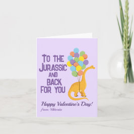 Kinderen leuke dinosaurus ballonnen school Valenti Feestdagen Kaart