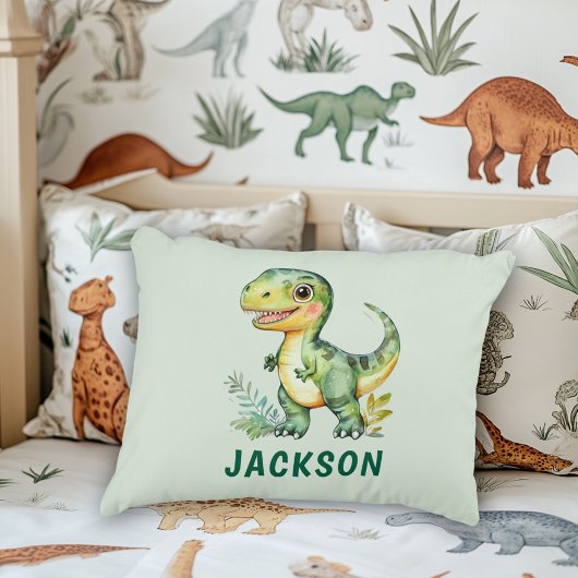 Kinderen Leuke Persoonlijke Dinosaurier Babykamer  Accent Kussen