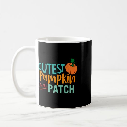 Kinderen leukste pompoen in de patch Fun Fall Herf Koffiemok (Links)