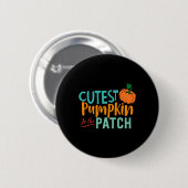 Kinderen leukste pompoen in de patch Fun Fall herf Ronde Button 5,7 Cm (Voorkant /achterkant)